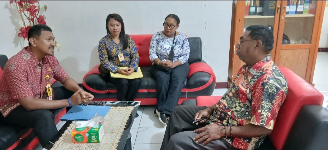 KOORDINASI KEPALA BAPENDA BIAK & BPN BIAK MENGENAI ZNT (Zona Nilai Tanah) Kab. BIAK NUMFOR