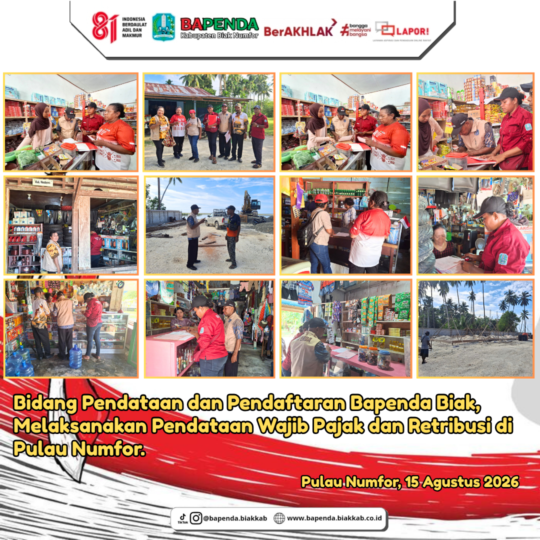 Pendataan Wajib Pajak di Pulau Numfor